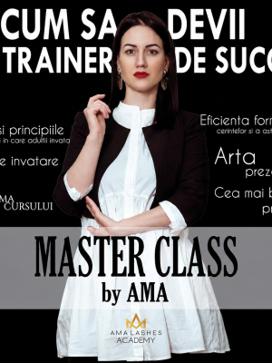 Masterclass online extensii gene AMA Lashes Luxury