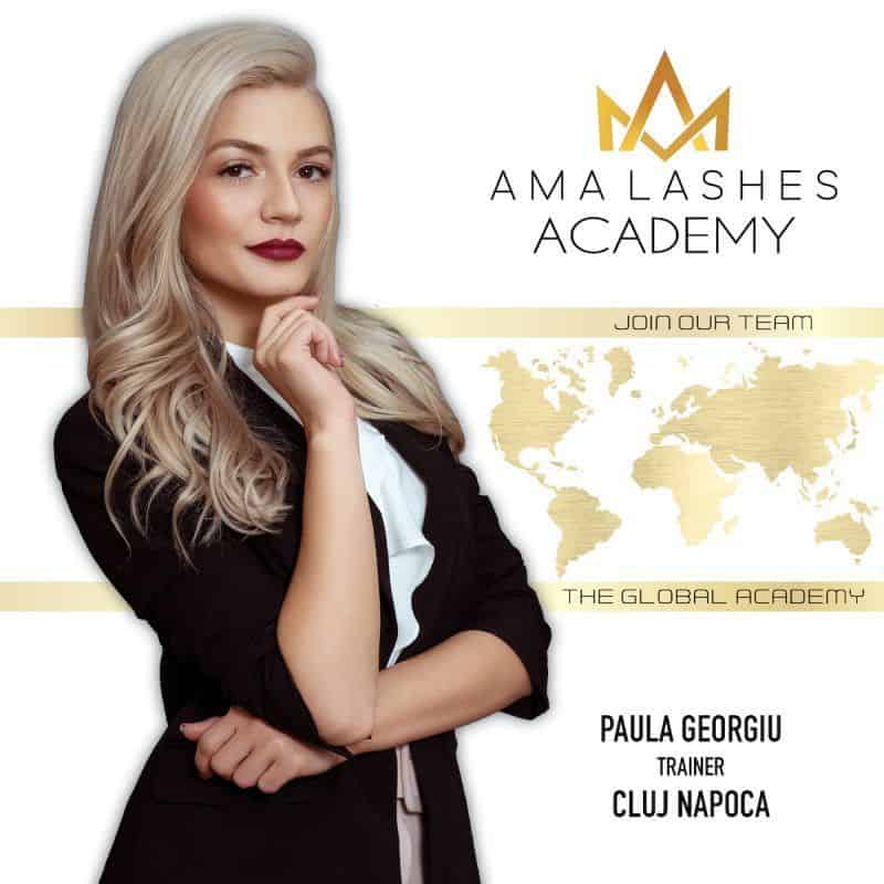 Paula Georgiu Trainer AMA Lashes cursuri extensii gene Cluj Napoca