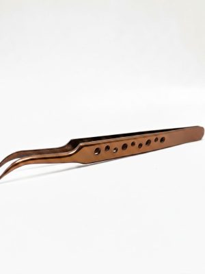 Penseta aplicare extensii gene X1 Copper Edition AMA Lashes din otel chirurgical