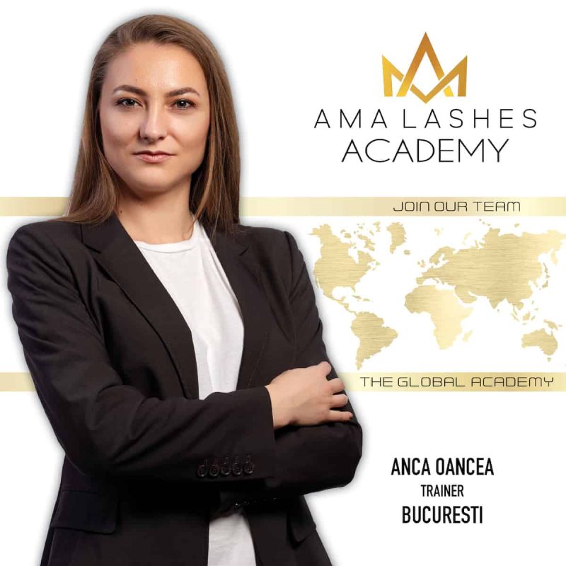 Curs extensii gene AMA Lashes acreditat international ABT in Bucuresti.