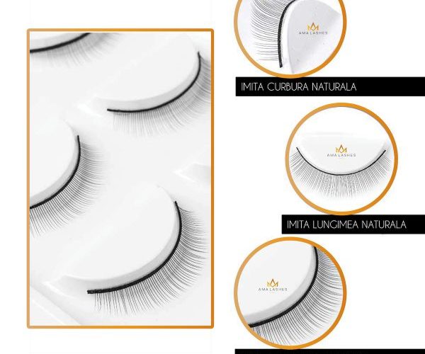 Set gene banda practica 5 perechi 8mm AMA Lashes